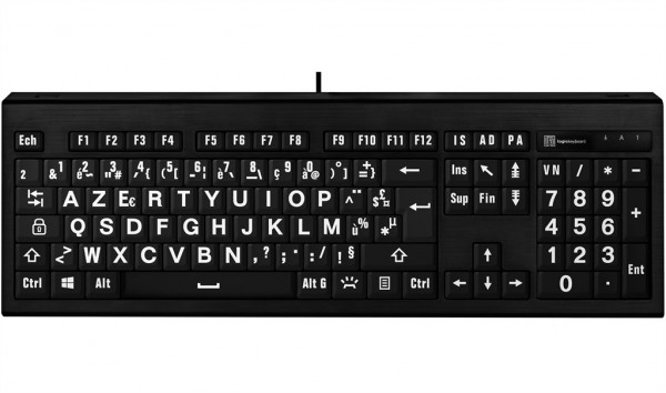 Clavier à gros caractères USB rétro-éclairé - visuel 2