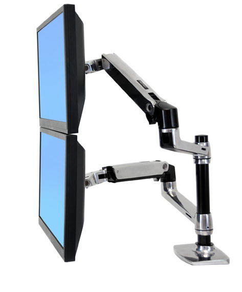 Bras ergonomique Ergotron LX fixation bureau pour écran LCD